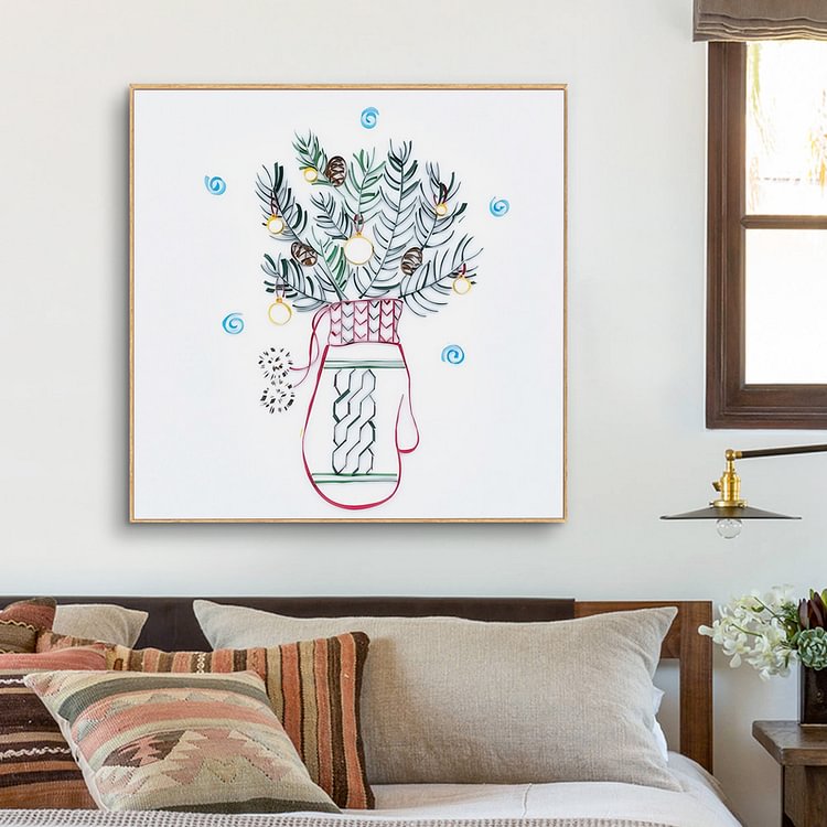Paper Filigree Painting Kit -Glove Tree