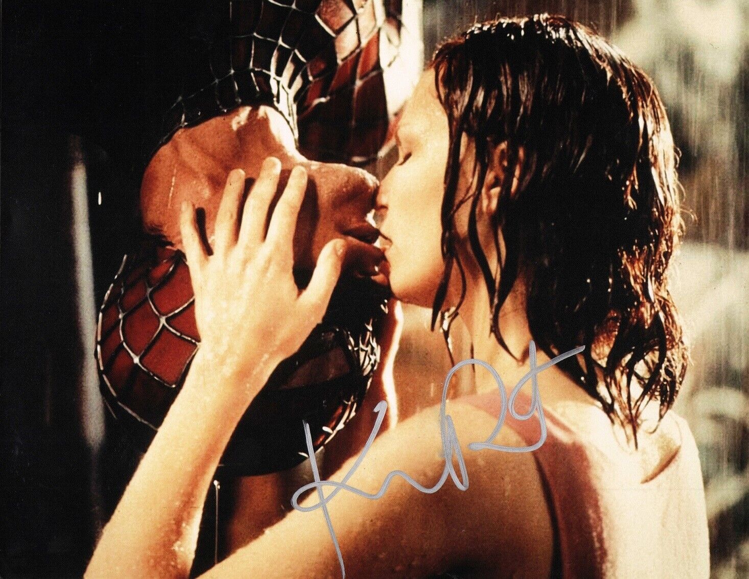 KIRSTEN DUNST Authentic Hand-Signed MARY JANE & SPIDER-MAN KISS