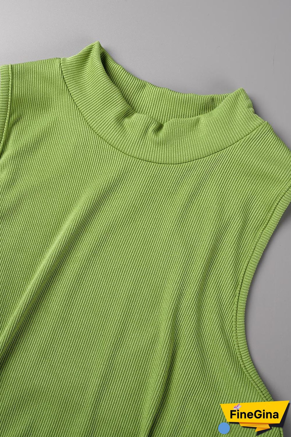 Cream White Casual Solid Hollowed Out Turtleneck Sleeveless Dress Dresses