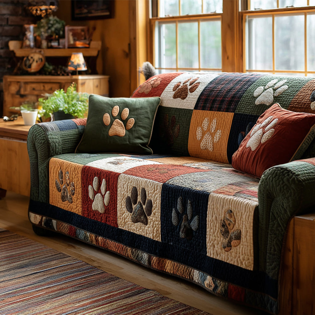 Paw Haven Quilted Sofa Cover NCU0DV9009 everthome