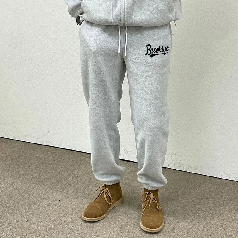 Personalized letters pattern casual sports trousers