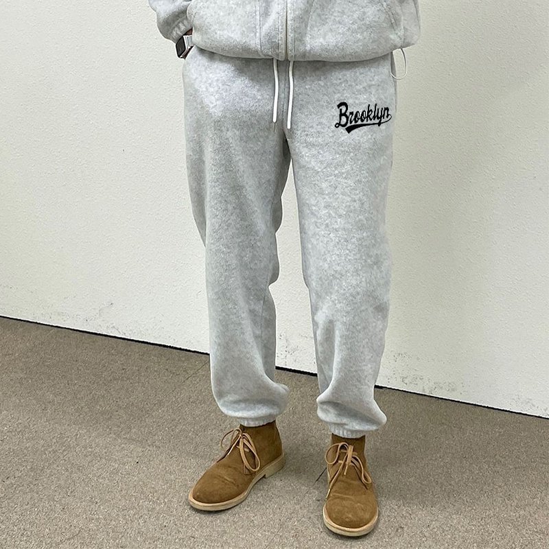 Personalized letters pattern casual sports trousers