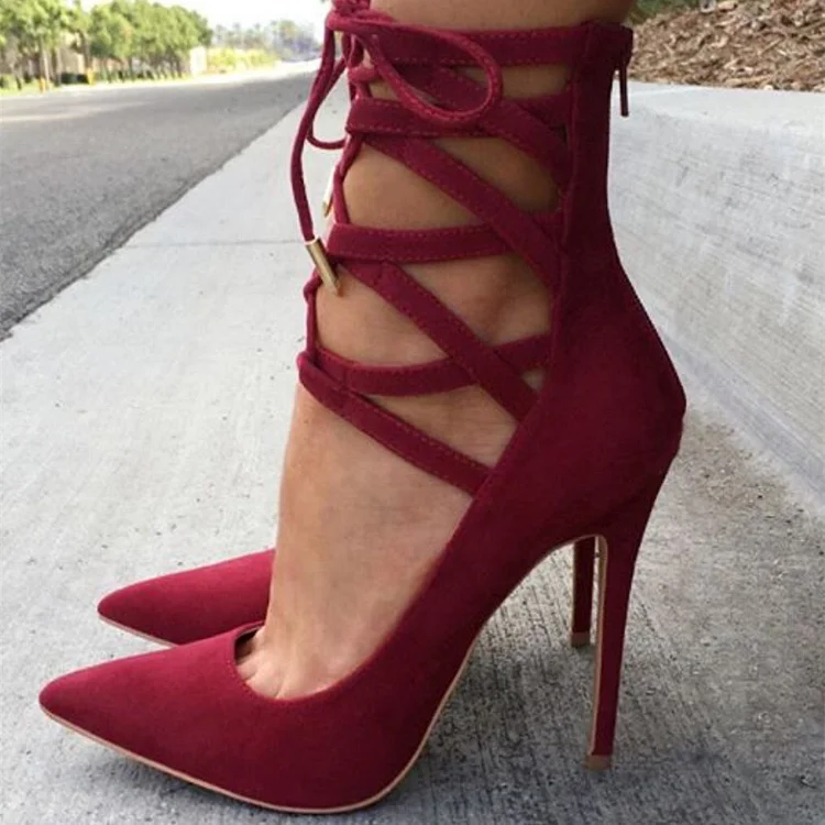 purple WANT: Lace-up heels by Y/Project - purple DIARY
