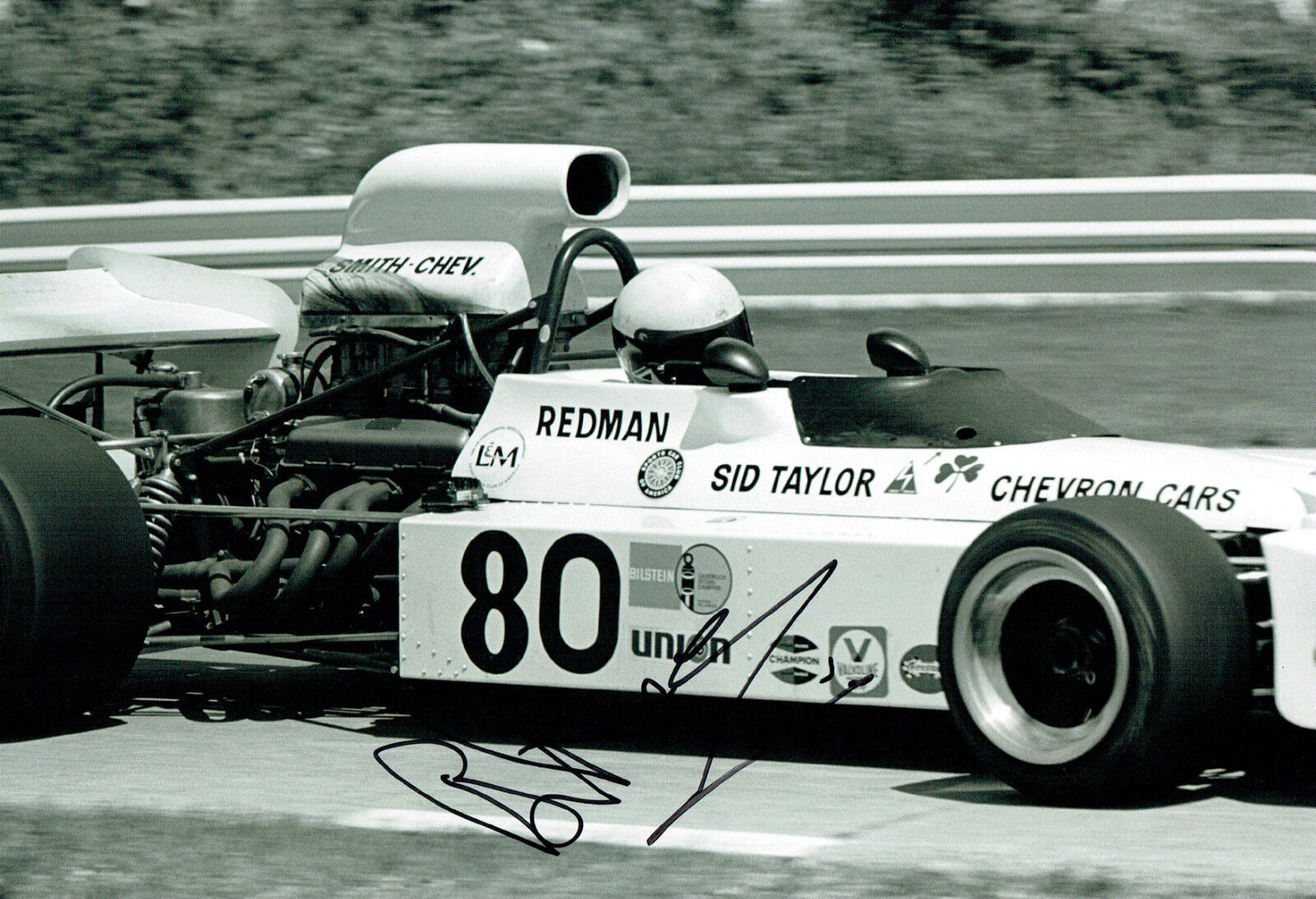 Brian REDMAN SIGNED 12x8 Photo Poster painting AFTAL COA Autograph Chevron B24 Formula 5000