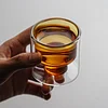 Double-Layer Glass Teacup, Wine Cup, Water Cup, Creative Small Teacup, High-Grade Exquisite Anti-Scalding And Heat Insulation