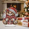 Diamond Painting Acrylic Winter Bear Desktop Diamond Art Kits for Table Decor