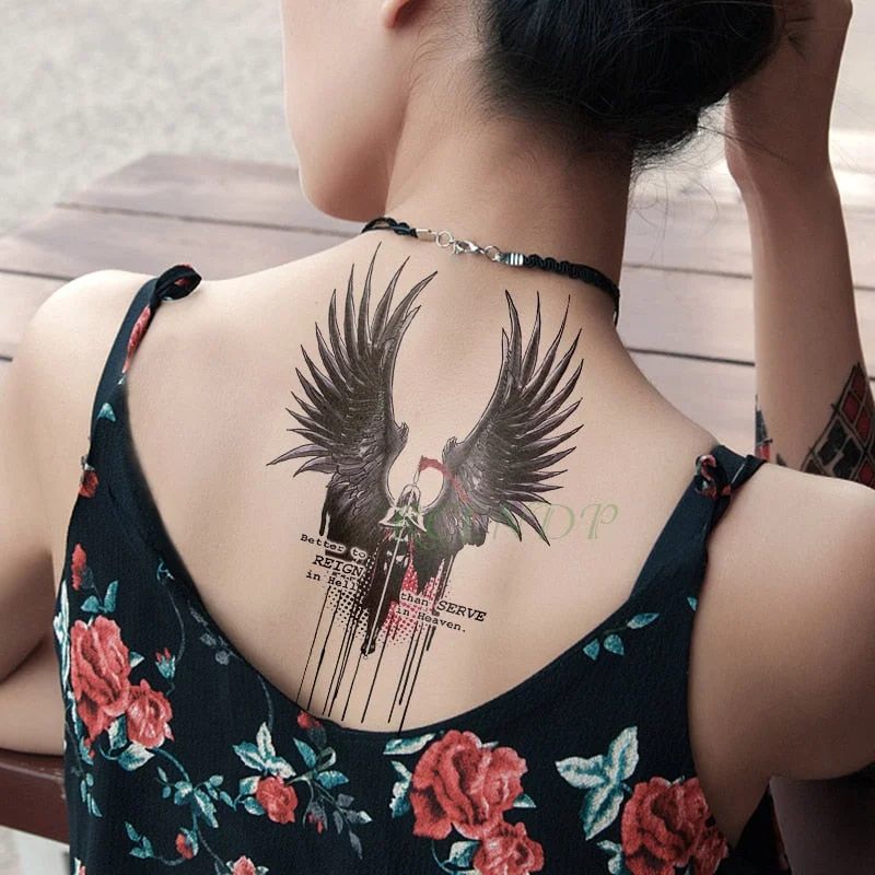 Waterproof Temporary Tattoo Sticker Tribal totem band Fake Tatto Personality Flash Tatoo Waist Arm Foot Tato for Girl Women Men