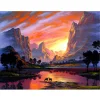 Beautiful Landscape Scenery  | Full Round Diamond Painting Kits