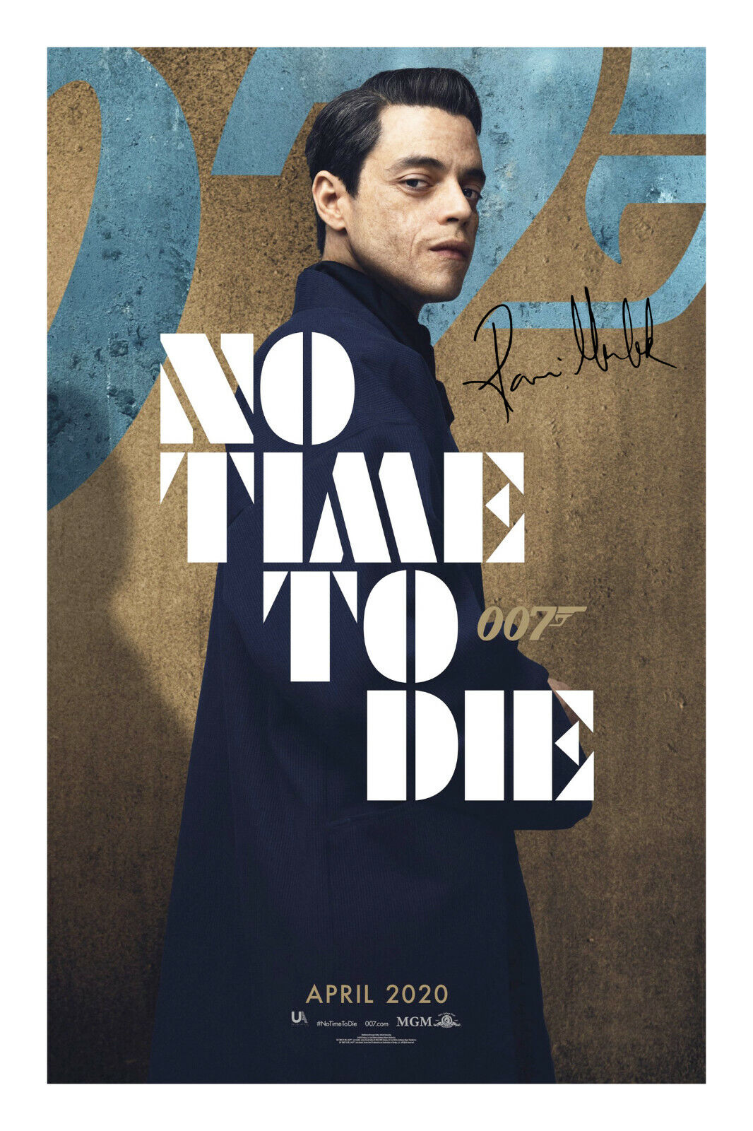 Rami Malek James Bond No Time To Die Signed A4 Autograph Photo Poster painting Print