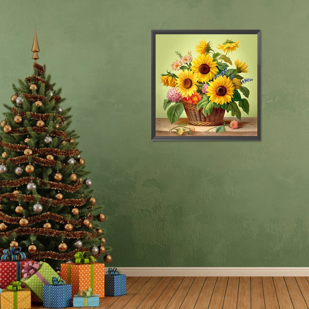 Diamond Painting - Full Round Drill - Sunflower(Canvas|30*30cm)