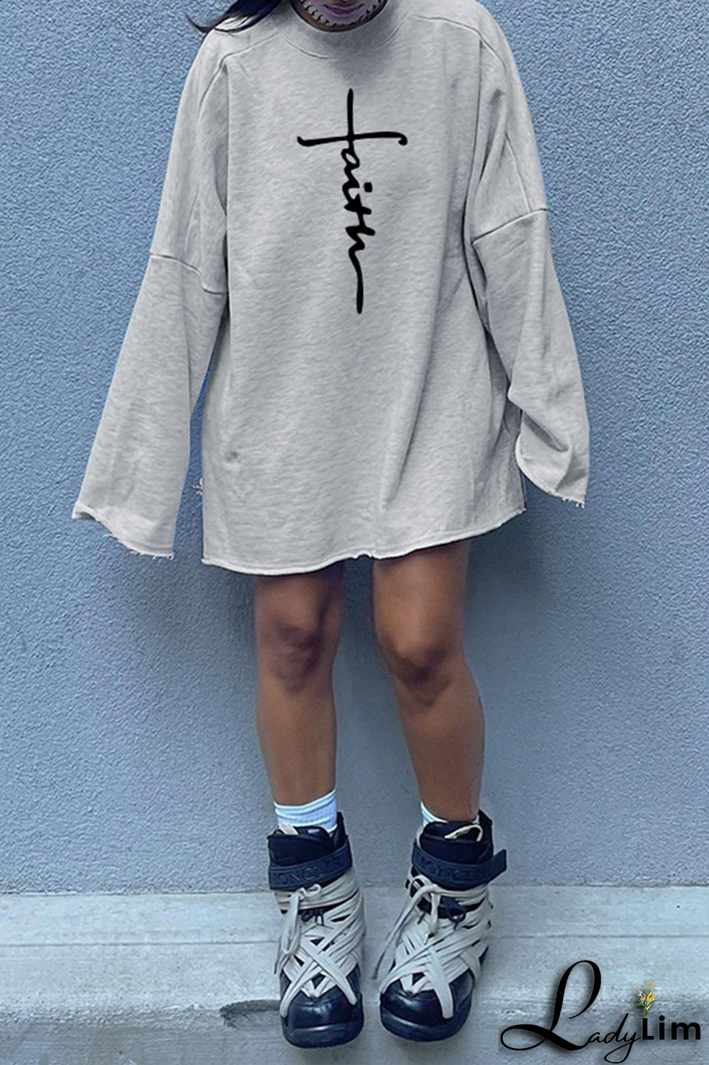 Green Casual Print Patchwork O Neck Straight Dresses