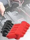 10 Pack Car Battery Pile Head Protective Caps Silicone R End Terminal Covers