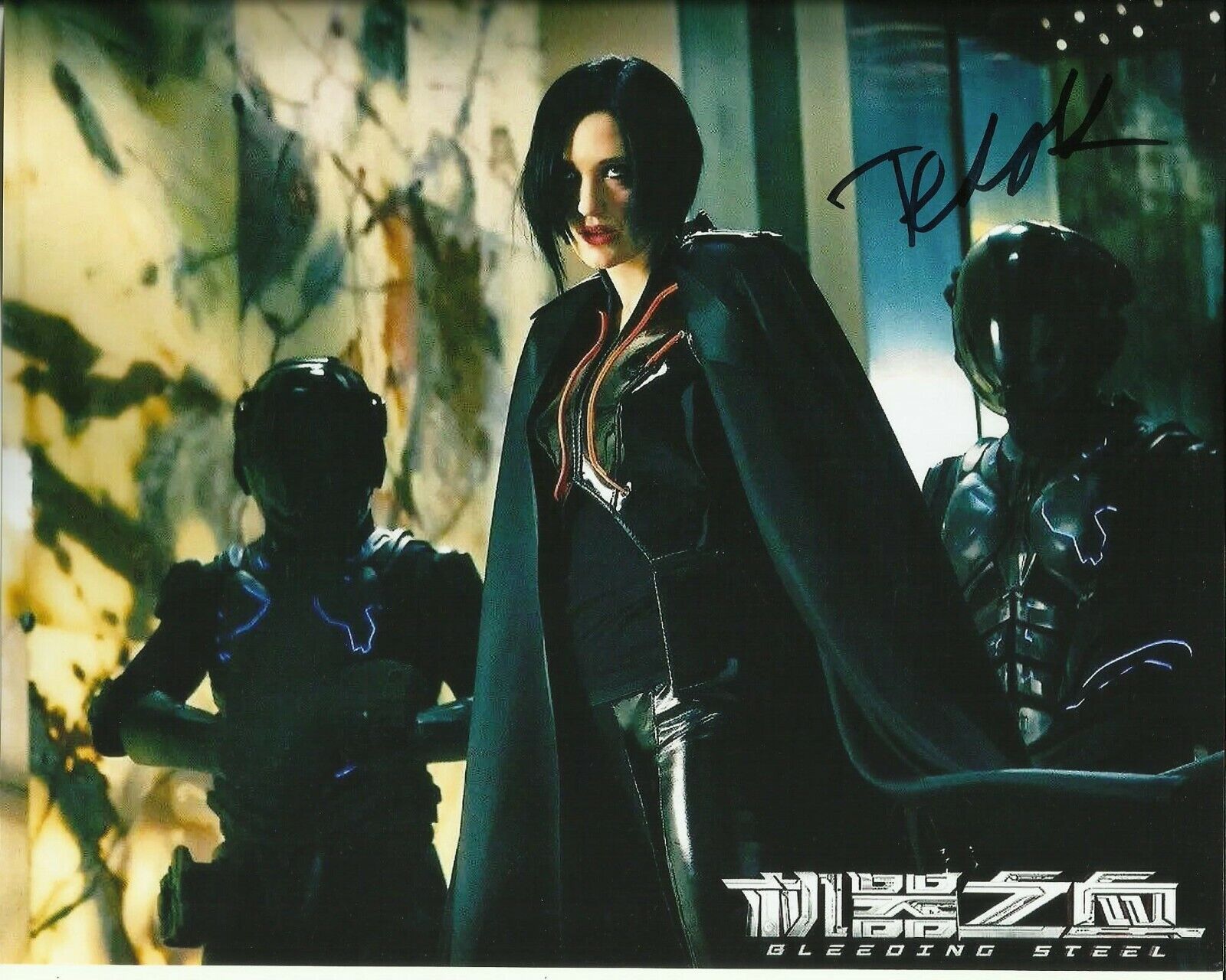 TESS HAUBRICH SIGNED BLEEDING STEEL Photo Poster painting UACC REG 242 FILM AUTOGRAPHS