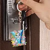 (US Local)PET Double Sided Special Shaped Easter Alphabet DIY Diamond Painting Keychain