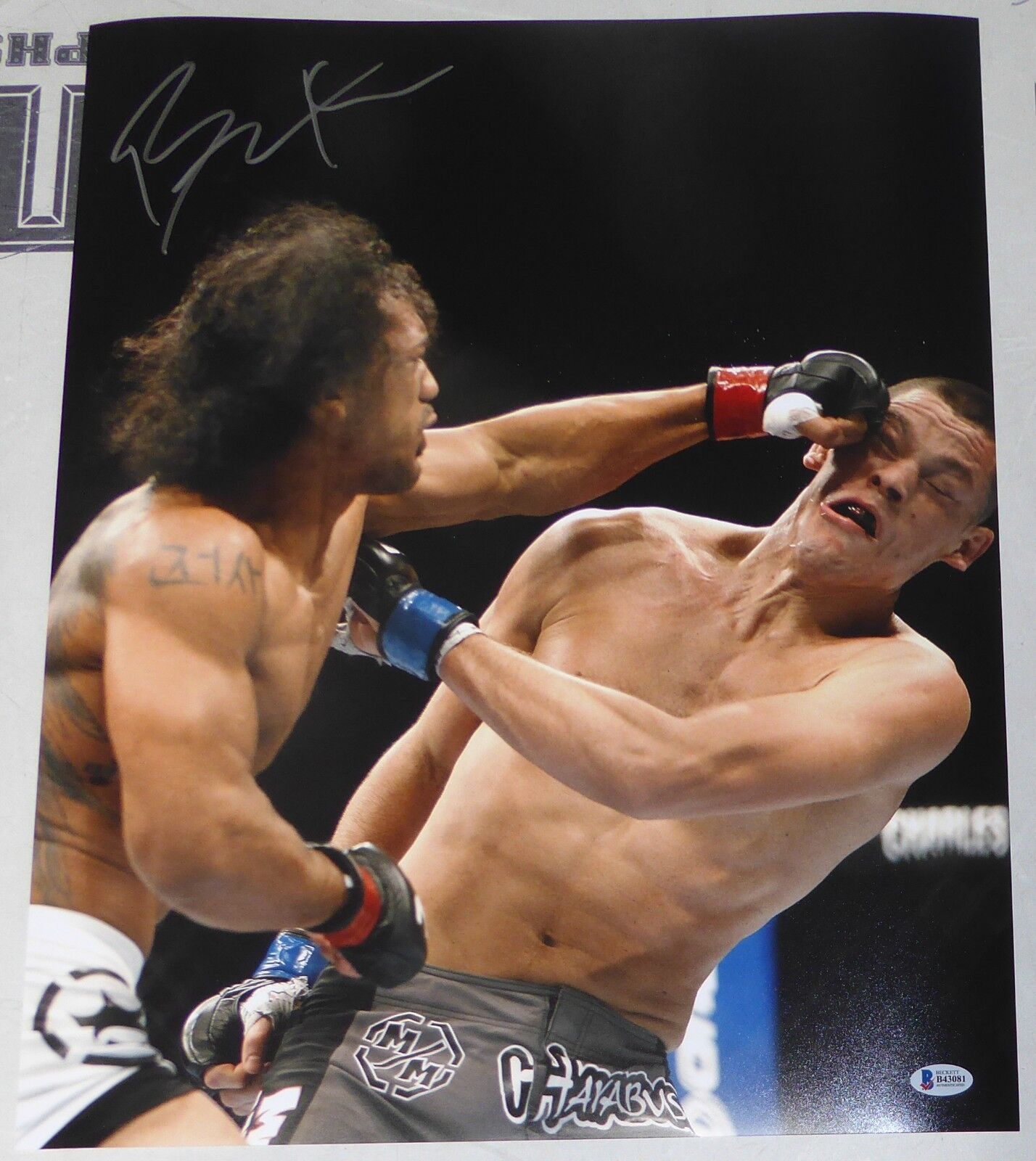 Benson Henderson Signed UFC 16x20 Photo Poster painting BAS Beckett COA on Fox 5 vs Nate Diaz 1