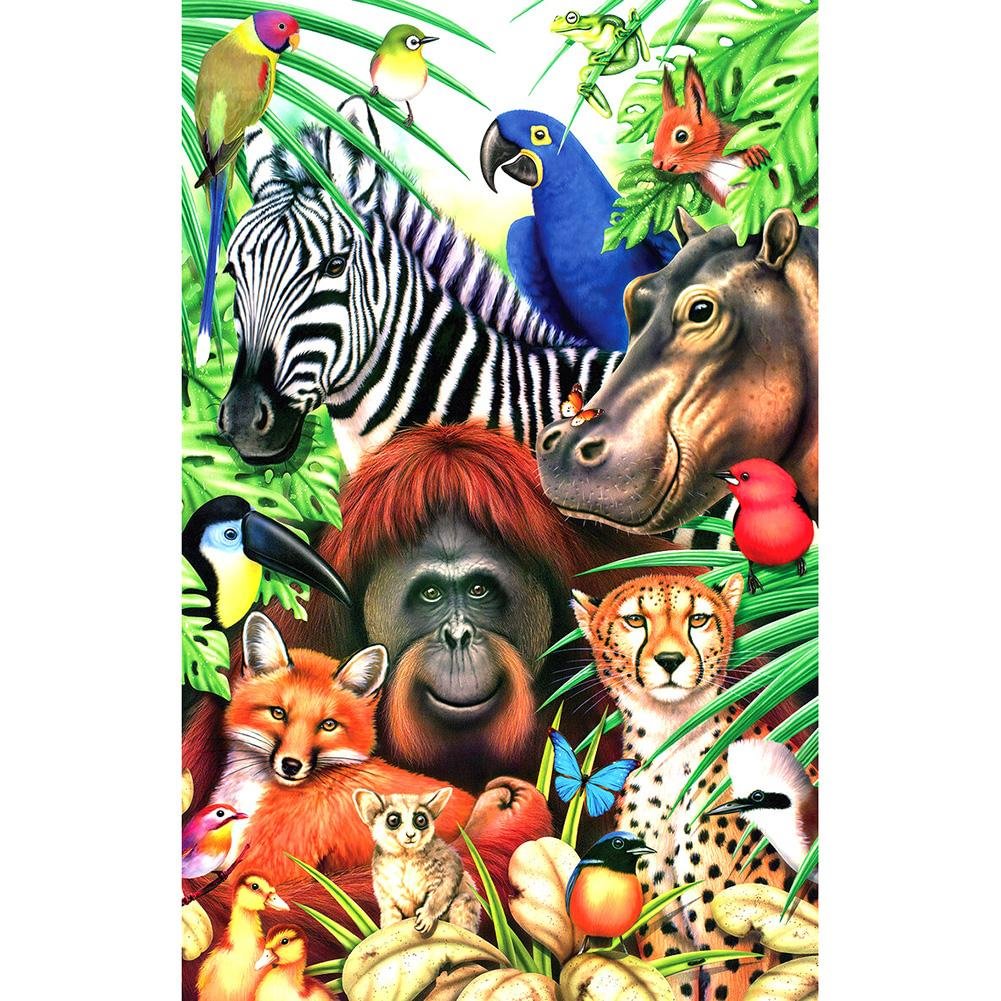 1000pcs Paper Jigsaw Puzzles - Animal Zoo