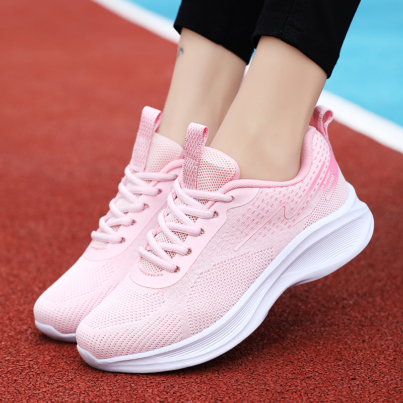 Women's Mesh Breathable Lightweight Comfortable Fashion Sneakers - 001