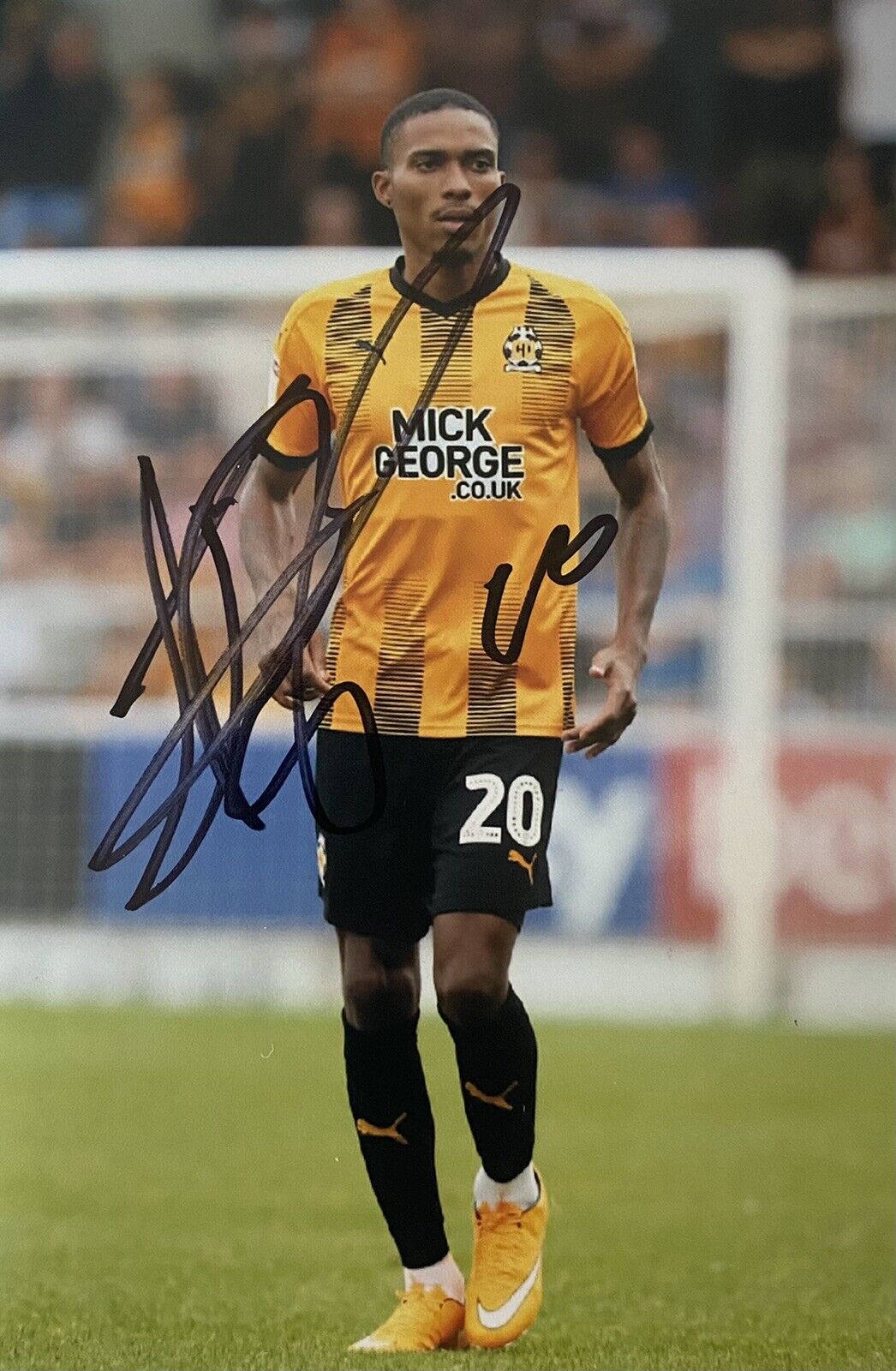Jevani Brown Genuine Hand Signed Cambridge United 6X4 Photo Poster painting