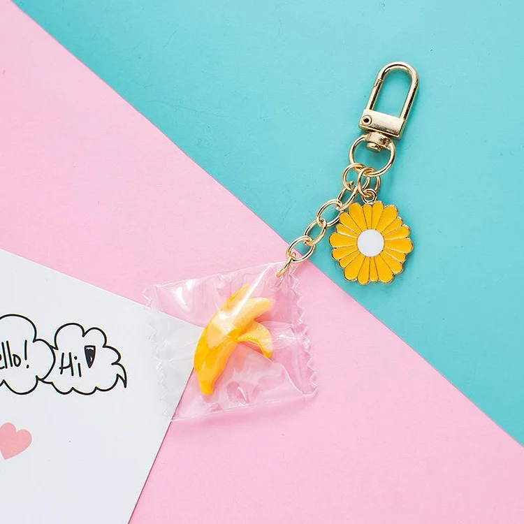 Daisy School Bag Pendant Keychain