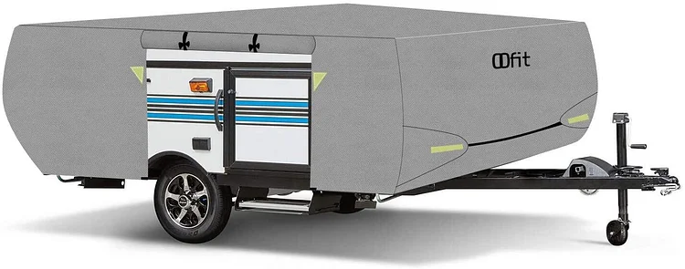 Silscvtt RV Cover RV Outdoor Camping Car Cover Replacement 16-18 Foot Top Four Layers of Non-woven Fabric