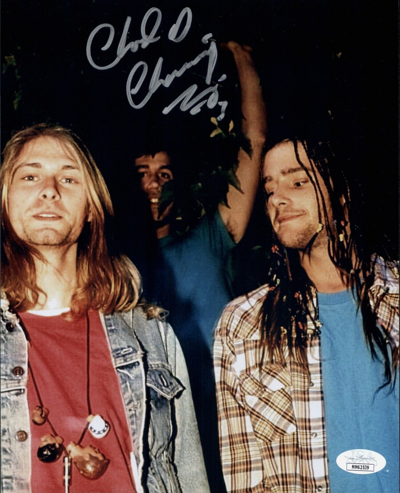 CHAD CHANNING Signed NIRVANA 8x10 Photo Poster painting IN PERSON Autograph JSA COA Cert