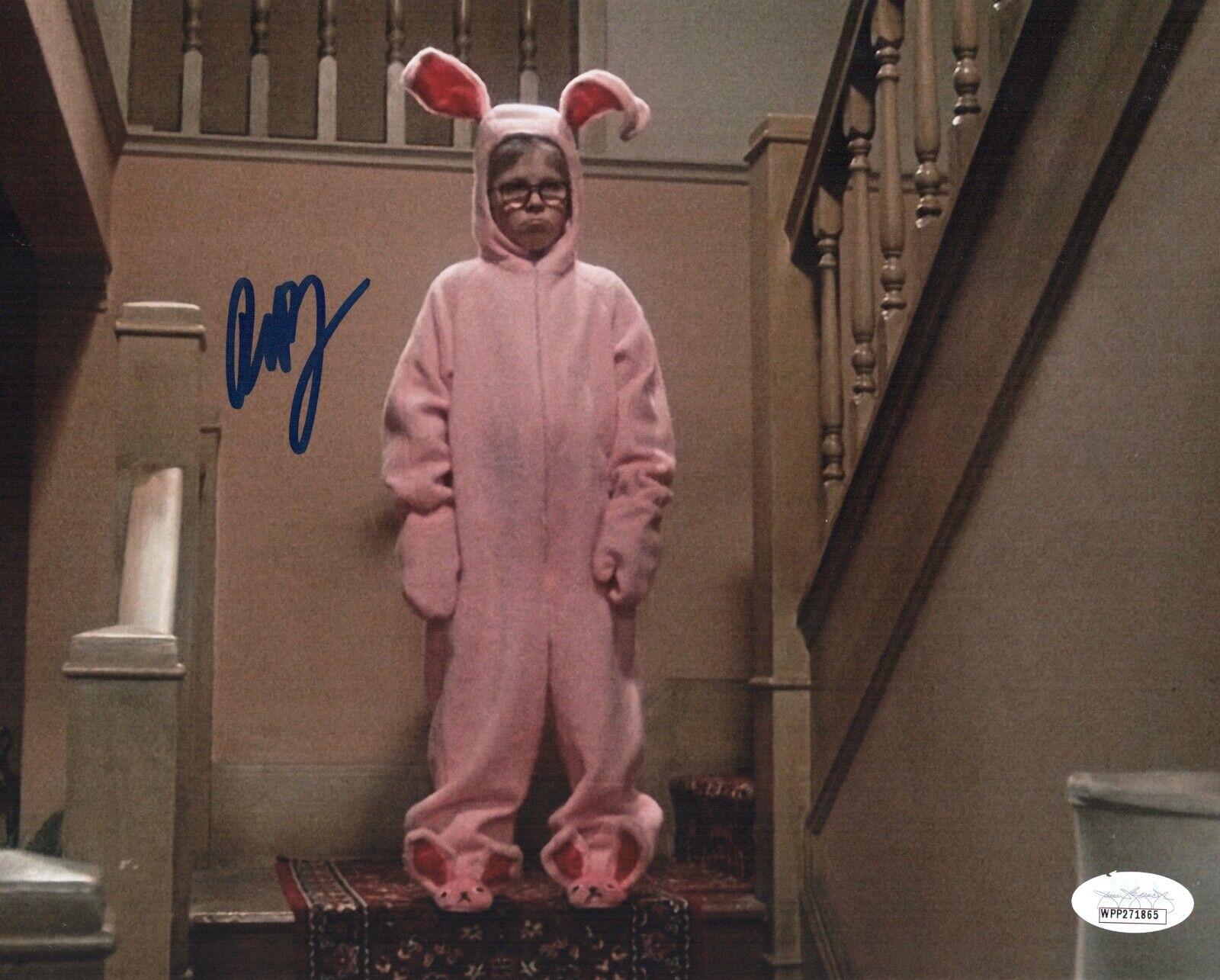 PETER BILLINGSLEY Signed 8x10 A CHRISTMAS STORY Photo Poster painting WITNESS Autograph JSA COA