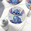 8pcs Cartoon DIY Diamond Painting Holz Untersetzer Kits mit Halter (Stich)