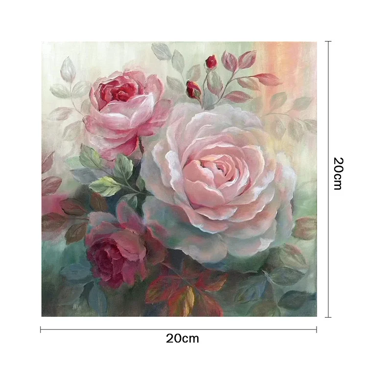 Rose - Painting By Numbers(20*20cm)-815900.04