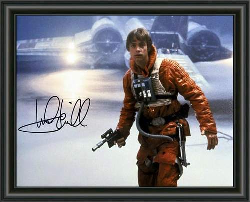 STAR WARS Mark Hamill SIGNED - A4 AUTOGRAPHED Photo Poster painting POSTER -  POSTAGE