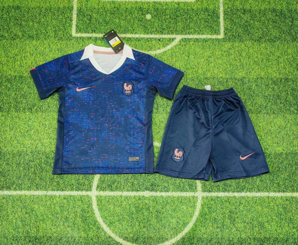 2025-2026 Kids France Home Football Shirt 1:1 Thai Quality
