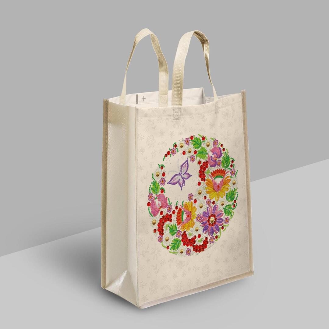 

Butterfly Flower - 5D DIY Craft Eco-friendly Bag, 501 Original
