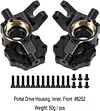 AMK Black TRX4 Brass Weights trx4 Brass diff Cover Brake Disc Portal Axle Housing for 1/10 RC Rock Crawler TRX-4 Defender Bronco 2021 G500 K5 Sport TRX6 LCG Upgrade