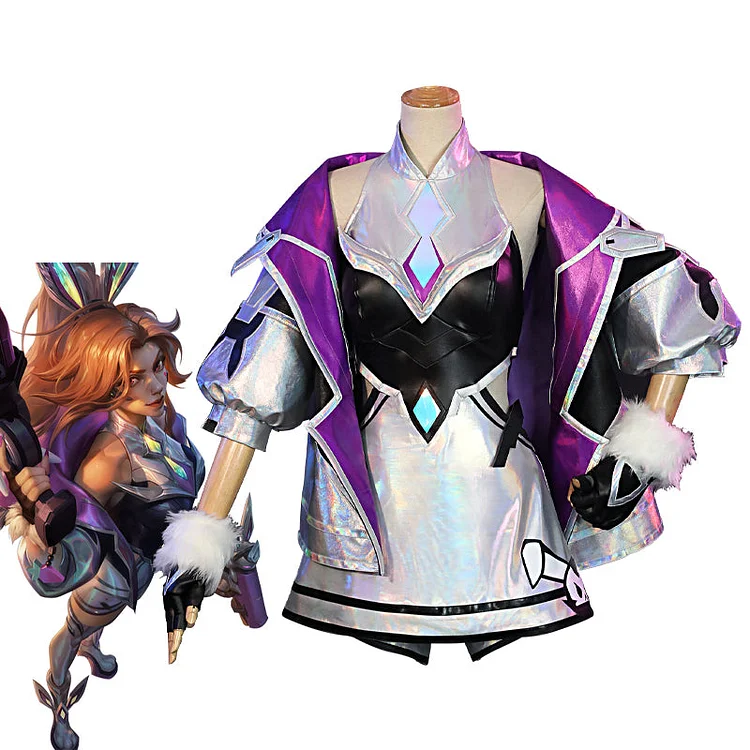 League of Legends LOL Battle Bunny Miss Fortune Cosplay Costume