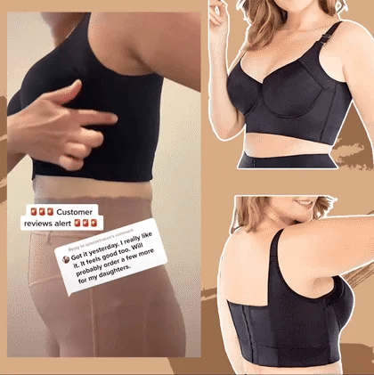 Deep Cup Bra Hide Back Fat With Shapewear Incorporated-Nude（Buy 1 Get 1 Free）