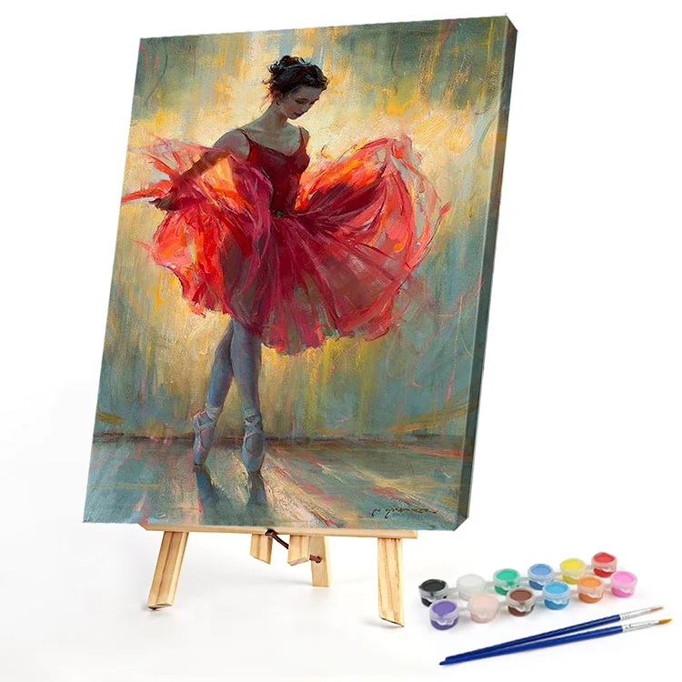 Oil Paint By Numbers - Dancing Girl - 30*40CM