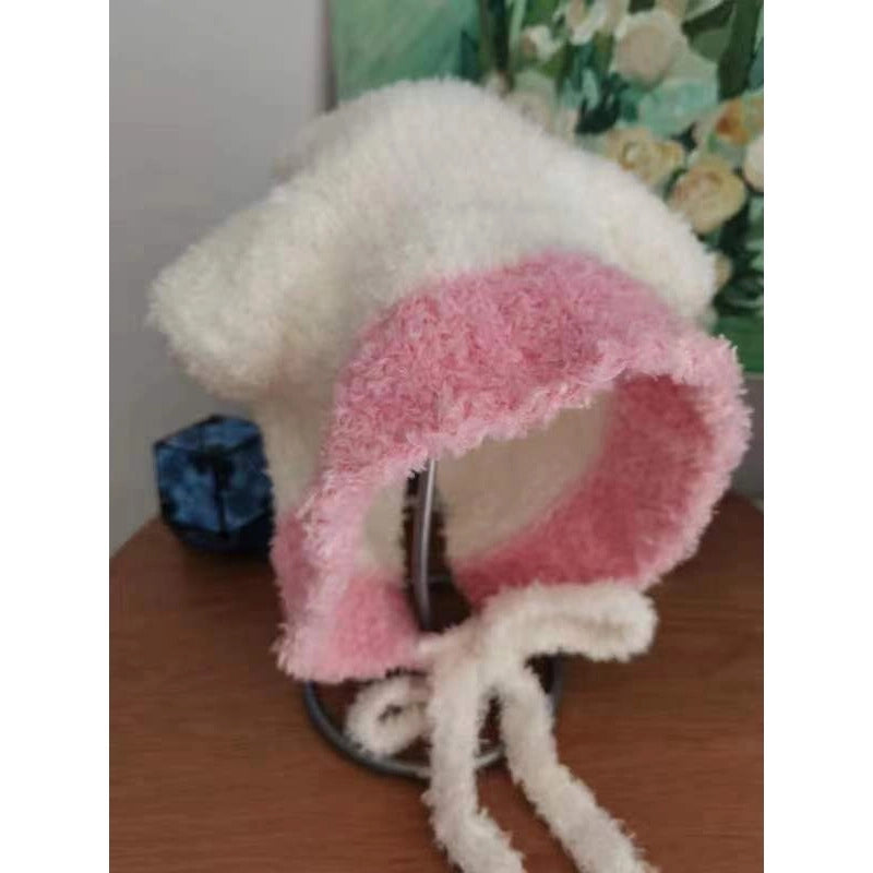 Women’s Vacation Solid Color Eaveless Wool Cap