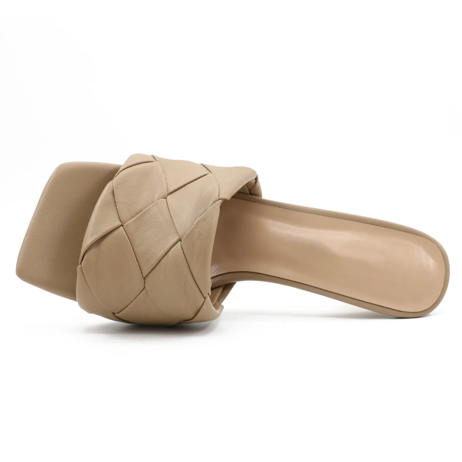 90mm Women's Square Open Toe Sandals Stiletto Heeled Women Sandals-vocosishoes