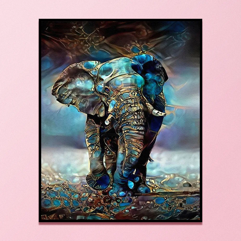 11CT Full Stamped Cross Stitch - Elephant(Canvas|40*50CM)
