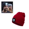 Bonnet Hiver Led Avec Lampe Frontale Intégrée 