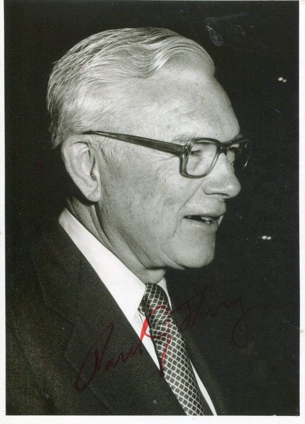 CHEMIST Paul Flory NOBEL PRIZE autograph, signed Photo Poster painting