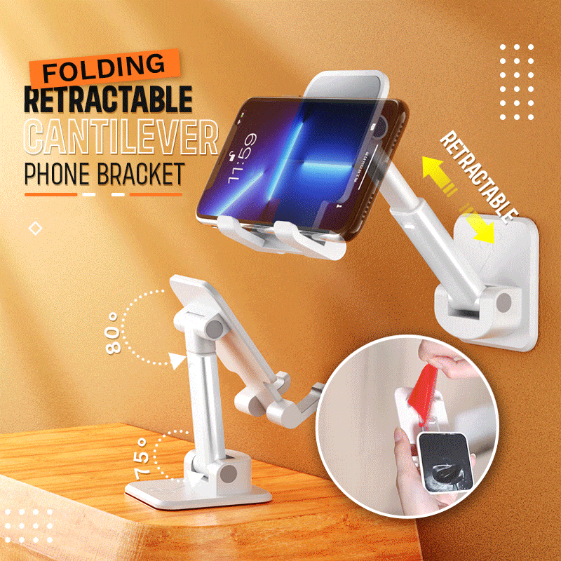 Folding Retractable Cantilever Phone Bracket