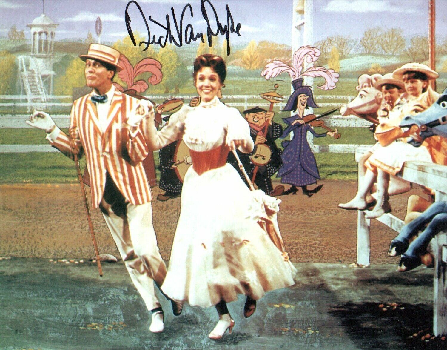 Dick Van Dyke Hand Signed 10 by 8 inches Photo Poster painting Autograph Mary Poppins Chitty