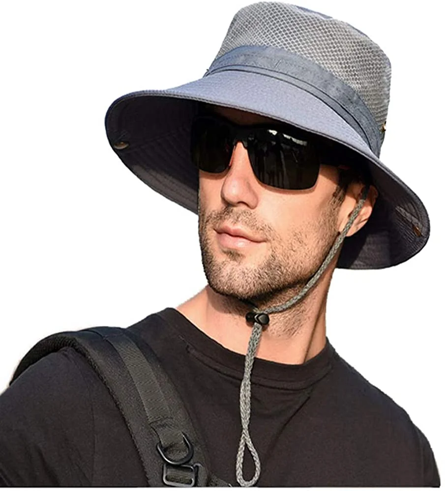 Sun Hats for Men Women Fishing Hat UPF 50+ Protection Summer Outdoor Sun Cap Breathable Wide Brim Hat