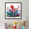 Octopus-14CT Stamped Cross Stitch 40*40cm/15.75*15.75in