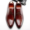 Mens Classic Derby Dress Shoes Leather