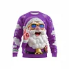 Unisex Santa Claus 3D Printed Casual Round Neck Sweatshirt Christmas Decoration Party