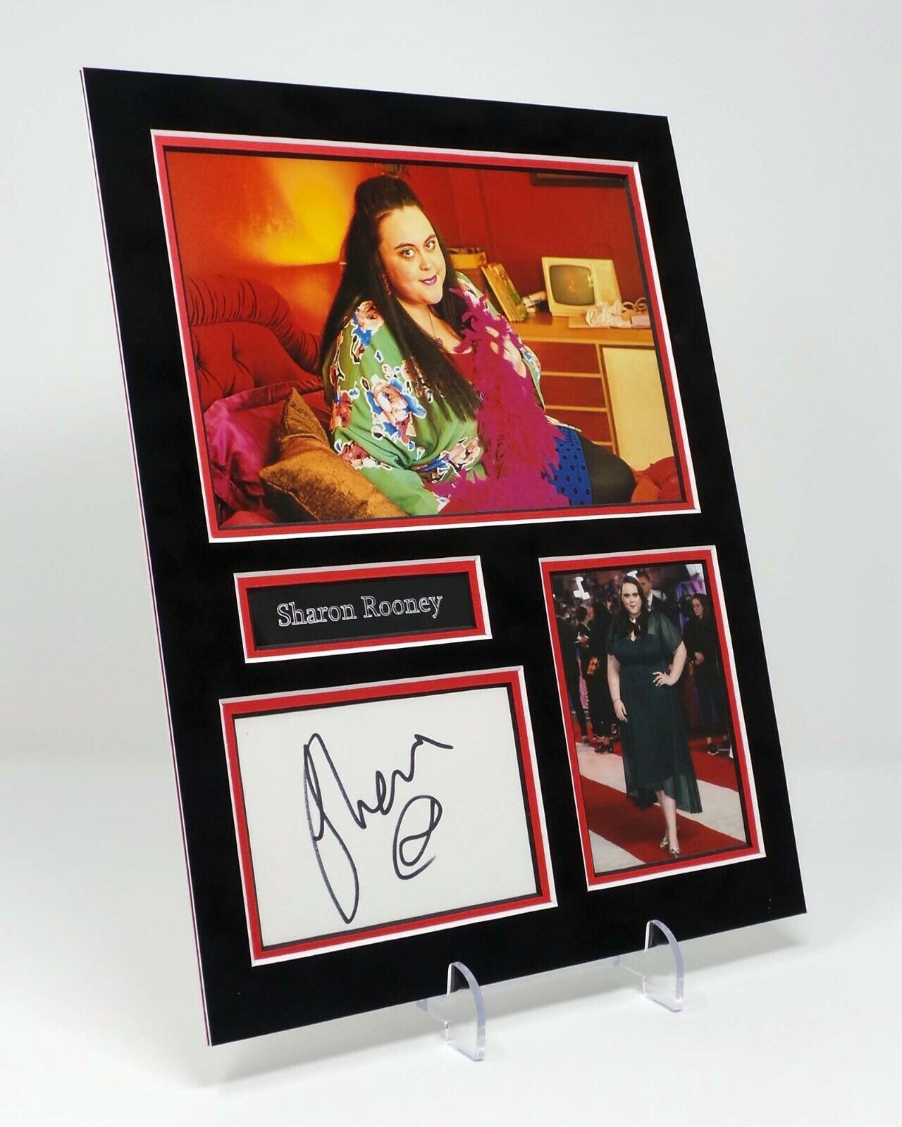 Sharon ROONEY Signed Autograph Mounted Photo Poster painting Display AFTAL COA Scottish Actress