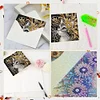 (US Local)6pcs Diamond Painting Greeting Cards DIY Diamond Art Cards for Adults (Cat)
