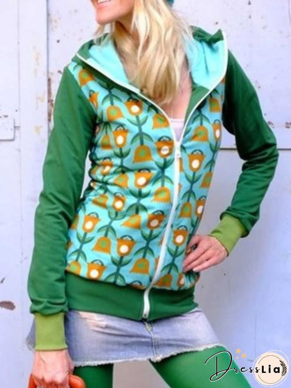 Casual Long Sleeve Plus Size Hoodie Outwear