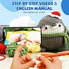  Penguin Crochet Kit with Step-By-Step Video Tutorials, Crochet Hooks for Gift Home decor